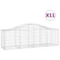 vidaXL Gabionen mit Hochbogen 11 Stk. 200x50x60/80 cm Verzinktes Eisen vidaXL Gabionen mit Hochbogen 11 Stk. 200x50x60/80 cm Verzinktes Eisen