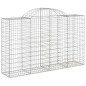 vidaXL Gabionen mit Hochbogen 3 Stk. 200x50x120/140cm Verzinktes Eisen vidaXL Gabionen mit Hochbogen 3 Stk. 200x50x120/140cm Verzinktes Eisen