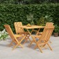 vidaXL 5-tlg. Garten-Essgruppe Massivholz Teak vidaXL 5-tlg. Garten-Essgruppe Massivholz Teak