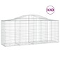 vidaXL Gabionen mit Hochbogen 40 Stk. 200x50x80/100cm Verzinktes Eisen vidaXL Gabionen mit Hochbogen 40 Stk. 200x50x80/100cm Verzinktes Eisen
