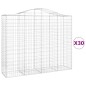vidaXL Gabionen mit Hochbogen 30Stk. 200x50x160/180cm Verzinktes Eisen vidaXL Gabionen mit Hochbogen 30Stk. 200x50x160/180cm Verzinktes Eisen