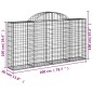 vidaXL Gabionen mit Hochbogen 7 Stk. 200x30x100/120cm Verzinktes Eisen vidaXL Gabionen mit Hochbogen 7 Stk. 200x30x100/120cm Verzinktes Eisen