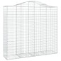 vidaXL Gabionen mit Hochbogen 3 Stk. 200x50x180/200cm Verzinktes Eisen vidaXL Gabionen mit Hochbogen 3 Stk. 200x50x180/200cm Verzinktes Eisen