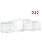 vidaXL Gabionen mit Hochbogen 20 Stk. 200x50x40/60 cm Verzinktes Eisen vidaXL Gabionen mit Hochbogen 20 Stk. 200x50x40/60 cm Verzinktes Eisen