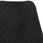 Esszimmerstühle 2 Stk. Schwarz Samt Esszimmerstühle 2 Stk. Schwarz Samt