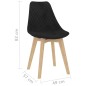 Esszimmerstühle 2 Stk. Schwarz Samt Esszimmerstühle 2 Stk. Schwarz Samt