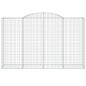 vidaXL Gabionen mit Hochbogen 8 Stk. 300x50x180/200cm Verzinktes Eisen vidaXL Gabionen mit Hochbogen 8 Stk. 300x50x180/200cm Verzinktes Eisen