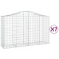 vidaXL Gabionen mit Hochbogen 7 Stk. 200x50x120/140cm Verzinktes Eisen vidaXL Gabionen mit Hochbogen 7 Stk. 200x50x120/140cm Verzinktes Eisen