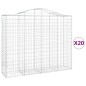 vidaXL Gabionen mit Hochbogen 20Stk. 200x50x160/180cm Verzinktes Eisen vidaXL Gabionen mit Hochbogen 20Stk. 200x50x160/180cm Verzinktes Eisen