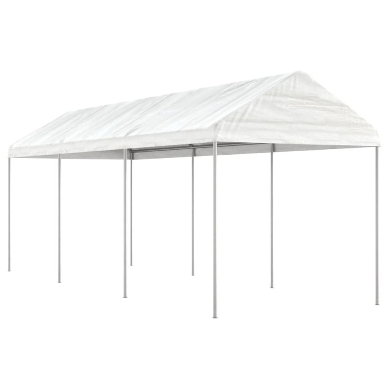 vidaXL Pavillon mit Dach Weiß 6,69x2,28x2,69 m Polyethylen vidaXL Pavillon mit Dach Weiß 6,69x2,28x2,69 m Polyethylen