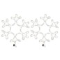 vidaXL LED-Schneeflocken 2 Stk. Warmweiß 27x27 cm vidaXL LED-Schneeflocken 2 Stk. Warmweiß 27x27 cm