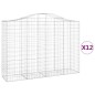 vidaXL Gabionen mit Hochbogen 12Stk. 200x50x140/160cm Verzinktes Eisen vidaXL Gabionen mit Hochbogen 12Stk. 200x50x140/160cm Verzinktes Eisen