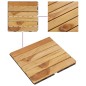 vidaXL Terrassenfliesen 20 Stk. 30x30 cm Massivholz Teak Vertikal vidaXL Terrassenfliesen 20 Stk. 30x30 cm Massivholz Teak Vertikal