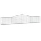 vidaXL Gabionen mit Hochbogen 2 Stk. 400x30x60/80 cm Verzinktes Eisen vidaXL Gabionen mit Hochbogen 2 Stk. 400x30x60/80 cm Verzinktes Eisen