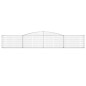 vidaXL Gabionen mit Hochbogen 2 Stk. 400x30x60/80 cm Verzinktes Eisen vidaXL Gabionen mit Hochbogen 2 Stk. 400x30x60/80 cm Verzinktes Eisen