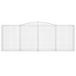 vidaXL Gabionen mit Hochbogen 3 Stk. 400x50x140/160cm Verzinktes Eisen vidaXL Gabionen mit Hochbogen 3 Stk. 400x50x140/160cm Verzinktes Eisen