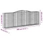 vidaXL Gabionen mit Hochbogen 3 Stk. 400x50x140/160cm Verzinktes Eisen vidaXL Gabionen mit Hochbogen 3 Stk. 400x50x140/160cm Verzinktes Eisen