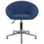 Esszimmerstühle 2 Stk. Drehbar Blau Stoff Esszimmerstühle 2 Stk. Drehbar Blau Stoff