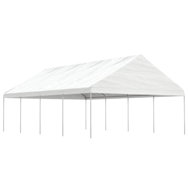 vidaXL Pavillon mit Dach Weiß 8,92x5,88x3,75 m Polyethylen vidaXL Pavillon mit Dach Weiß 8,92x5,88x3,75 m Polyethylen