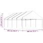 vidaXL Pavillon mit Dach Weiß 8,92x5,88x3,75 m Polyethylen vidaXL Pavillon mit Dach Weiß 8,92x5,88x3,75 m Polyethylen