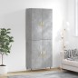 Highboard Betongrau 69,5x34x180 cm Holzwerkstoff Highboard Betongrau 69,5x34x180 cm Holzwerkstoff