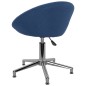 Esszimmerstühle 2 Stk. Drehbar Blau Stoff Esszimmerstühle 2 Stk. Drehbar Blau Stoff