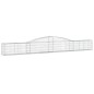 vidaXL Gabionen mit Hochbogen 5 Stk. 400x30x40/60 cm Verzinktes Eisen vidaXL Gabionen mit Hochbogen 5 Stk. 400x30x40/60 cm Verzinktes Eisen