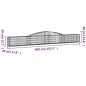 vidaXL Gabionen mit Hochbogen 5 Stk. 400x30x40/60 cm Verzinktes Eisen vidaXL Gabionen mit Hochbogen 5 Stk. 400x30x40/60 cm Verzinktes Eisen