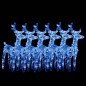 vidaXL LED-Rentiere 6 Stk. Blau 240 LEDs Acryl vidaXL LED-Rentiere 6 Stk. Blau 240 LEDs Acryl