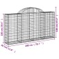 vidaXL Gabionen mit Hochbogen 30Stk. 200x30x100/120cm Verzinktes Eisen vidaXL Gabionen mit Hochbogen 30Stk. 200x30x100/120cm Verzinktes Eisen