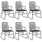 vidaXL 7-tlg. Garten-Essgruppe Schwarz PVC-Rattan vidaXL 7-tlg. Garten-Essgruppe Schwarz PVC-Rattan