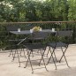vidaXL Bistrostühle 4 Stk. Klappbar Schwarz Poly Rattan und Stahl vidaXL Bistrostühle 4 Stk. Klappbar Schwarz Poly Rattan und Stahl