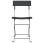 vidaXL Bistrostühle 4 Stk. Klappbar Schwarz Poly Rattan und Stahl vidaXL Bistrostühle 4 Stk. Klappbar Schwarz Poly Rattan und Stahl