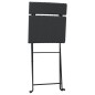 vidaXL Bistrostühle 4 Stk. Klappbar Schwarz Poly Rattan und Stahl vidaXL Bistrostühle 4 Stk. Klappbar Schwarz Poly Rattan und Stahl