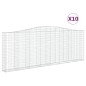 vidaXL Gabionen mit Hochbogen 10Stk. 400x30x140/160cm Verzinktes Eisen vidaXL Gabionen mit Hochbogen 10Stk. 400x30x140/160cm Verzinktes Eisen