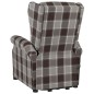 Massagesessel mit Aufstehhilfe Braun Stoff Massagesessel mit Aufstehhilfe Braun Stoff