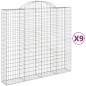 vidaXL Gabionen mit Hochbogen 9 Stk. 200x50x180/200cm Verzinktes Eisen vidaXL Gabionen mit Hochbogen 9 Stk. 200x50x180/200cm Verzinktes Eisen
