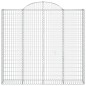 vidaXL Gabionen mit Hochbogen 9 Stk. 200x50x180/200cm Verzinktes Eisen vidaXL Gabionen mit Hochbogen 9 Stk. 200x50x180/200cm Verzinktes Eisen