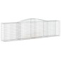 vidaXL Gabionen mit Hochbogen 6 Stk. 400x50x100/120cm Verzinktes Eisen vidaXL Gabionen mit Hochbogen 6 Stk. 400x50x100/120cm Verzinktes Eisen