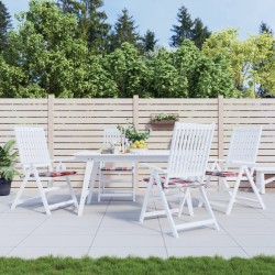 Gartenstuhl-Kissen 4Stk. Rot Karomuster 40x40x3cm Oxford-Gewebe