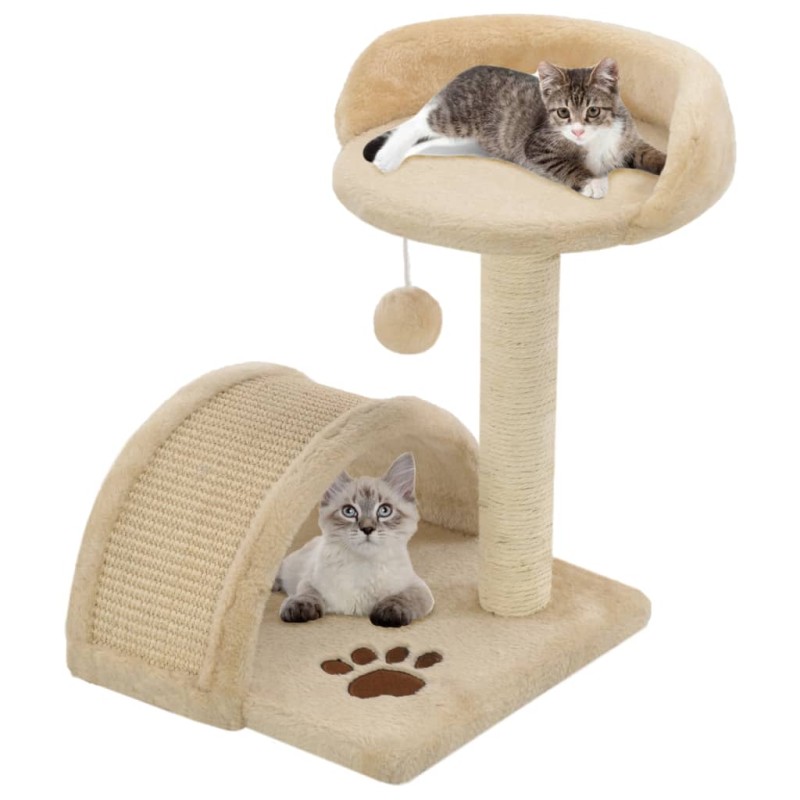 vidaXL Katzen-Kratzbaum Sisal 40 cm Beige und Braun vidaXL Katzen-Kratzbaum Sisal 40 cm Beige und Braun