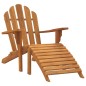 vidaXL Adirondack-Gartenstühle mit Fußstützen 2 Stk. Massivholz Teak vidaXL Adirondack-Gartenstühle mit Fußstützen 2 Stk. Massivholz Teak