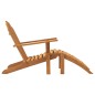 vidaXL Adirondack-Gartenstühle mit Fußstützen 2 Stk. Massivholz Teak vidaXL Adirondack-Gartenstühle mit Fußstützen 2 Stk. Massivholz Teak