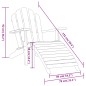 vidaXL Adirondack-Gartenstühle mit Fußstützen 2 Stk. Massivholz Teak vidaXL Adirondack-Gartenstühle mit Fußstützen 2 Stk. Massivholz Teak