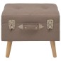 vidaXL Hocker mit Stauraum 3 Stk. Braun Stoff vidaXL Hocker mit Stauraum 3 Stk. Braun Stoff