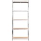 vidaXL Regale mit 5 Böden 3 Stk. Silbern Stahl & Holzwerkstoff vidaXL Regale mit 5 Böden 3 Stk. Silbern Stahl & Holzwerkstoff