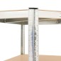 vidaXL Regale mit 5 Böden 3 Stk. Silbern Stahl & Holzwerkstoff vidaXL Regale mit 5 Böden 3 Stk. Silbern Stahl & Holzwerkstoff