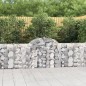 vidaXL Gabionen mit Hochbogen 6 Stk. 200x30x80/100 cm Verzinktes Eisen vidaXL Gabionen mit Hochbogen 6 Stk. 200x30x80/100 cm Verzinktes Eisen