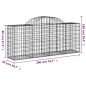 vidaXL Gabionen mit Hochbogen 13 Stk. 200x50x80/100cm Verzinktes Eisen vidaXL Gabionen mit Hochbogen 13 Stk. 200x50x80/100cm Verzinktes Eisen