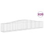 vidaXL Gabionen mit Hochbogen 20 Stk. 400x50x60/80cm Verzinktes Eisen vidaXL Gabionen mit Hochbogen 20 Stk. 400x50x60/80cm Verzinktes Eisen